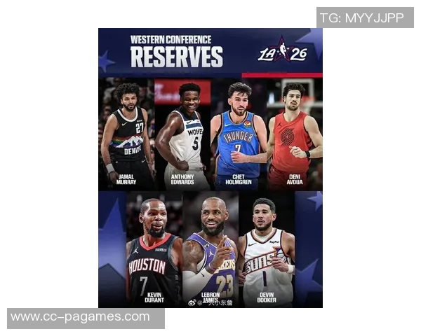 西部全明星替补阵容揭晓华子切特穆雷布克阿夫迪亚KD詹姆斯齐聚一堂